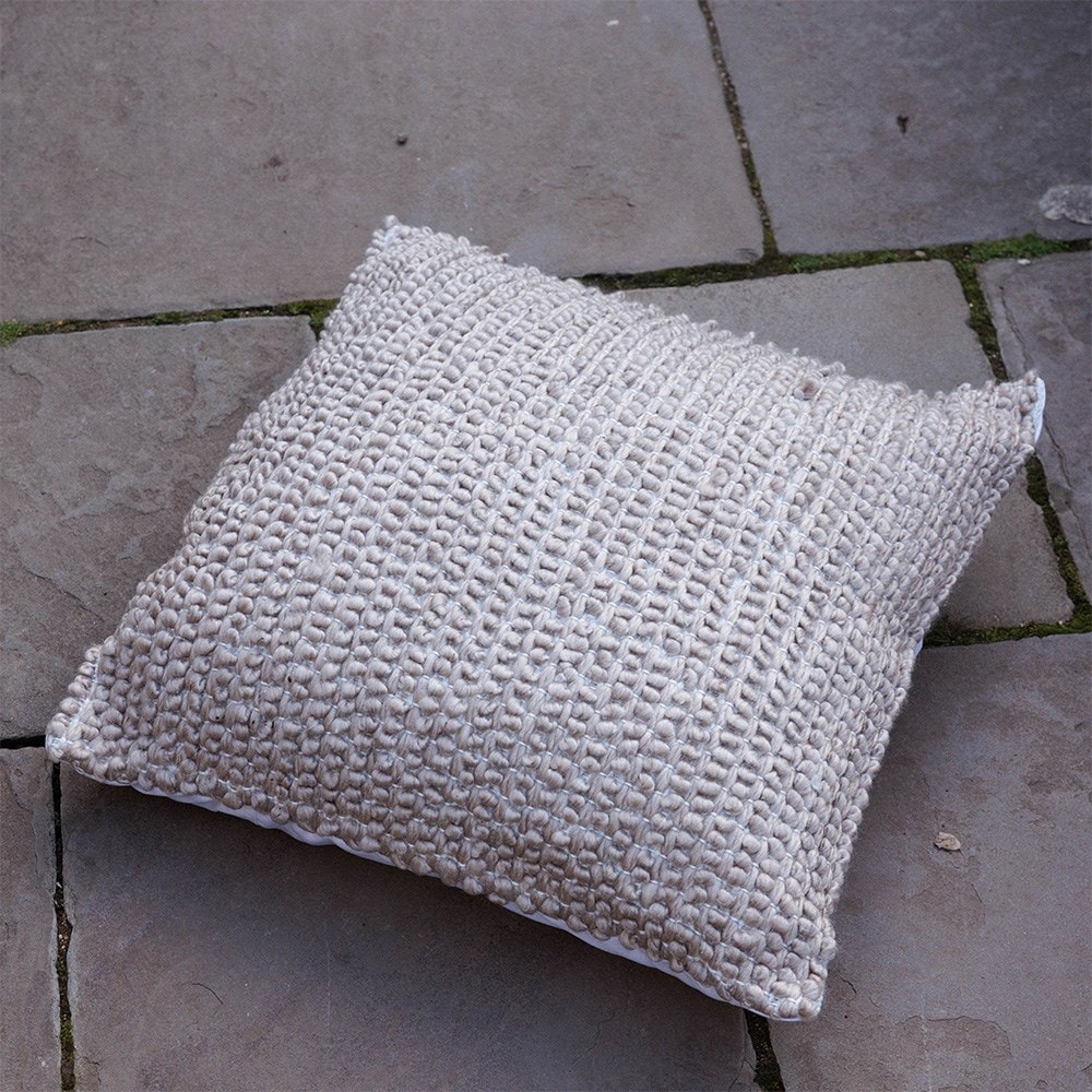 Taupe floor cushion