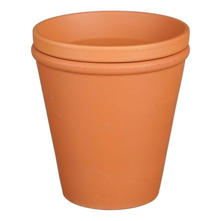Terracotta pot watering olla with lid - set of 2