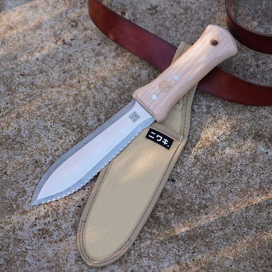 Niwaki s-type hori hori with canvas sheath