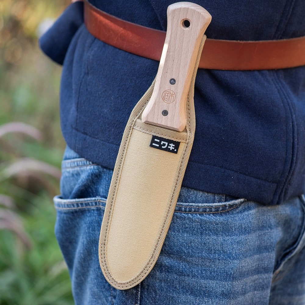 Niwaki s-type hori hori with canvas sheath