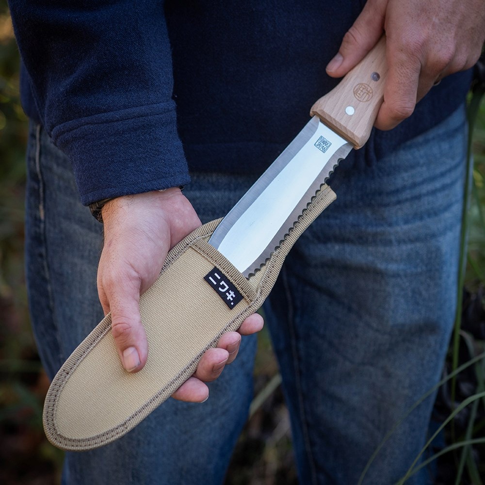 Niwaki s-type hori hori with canvas sheath