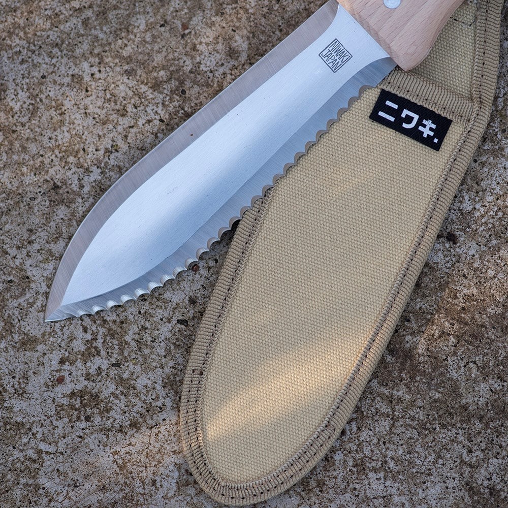 Niwaki s-type hori hori with canvas sheath