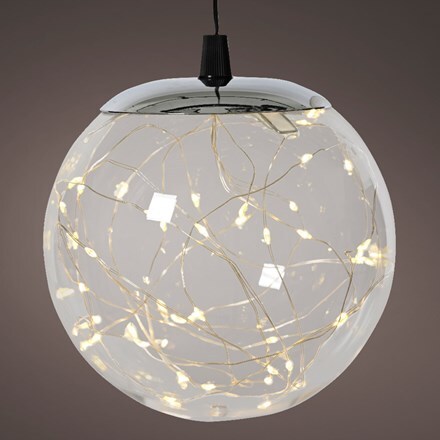 Outdoor LED hanging ball light - opaque