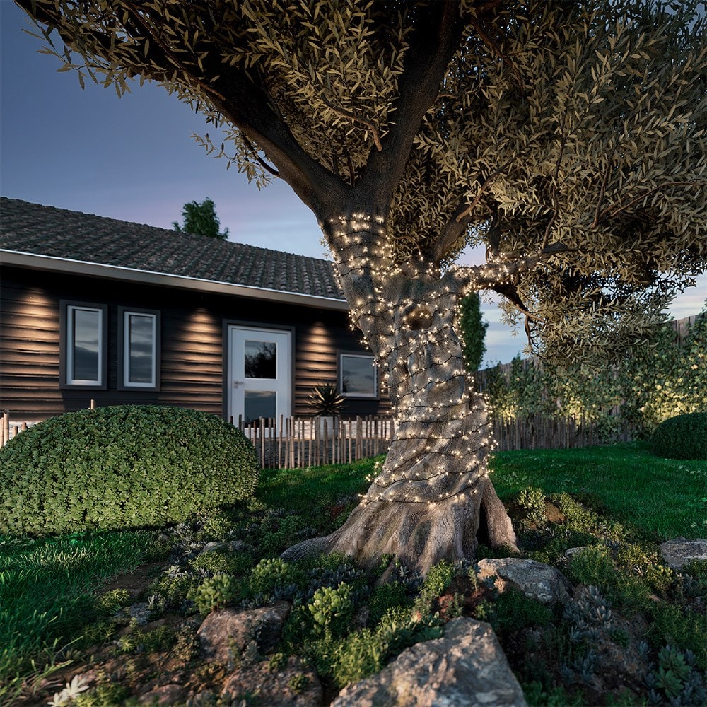 Solar string lights - 8 functions 16m