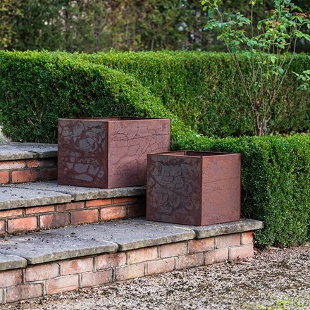 Corten steel planter