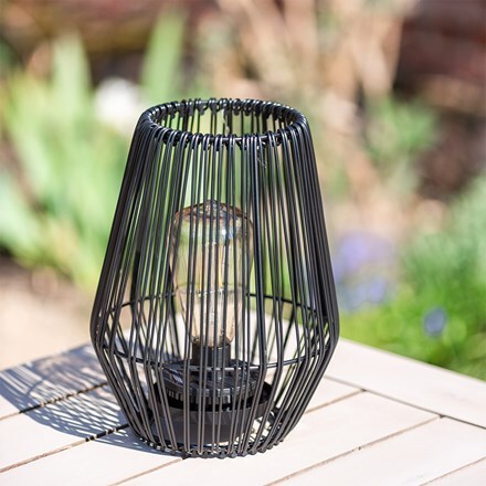 Solar black string lantern