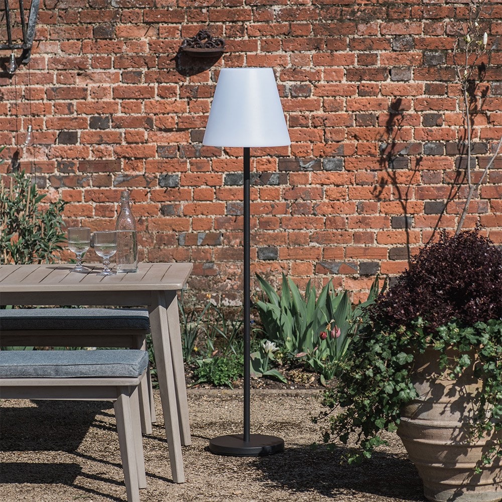 Rechargeable floor lamp - black