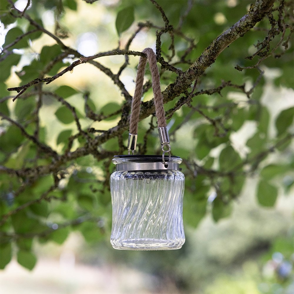 Solar glass mini lanterns - set of 4