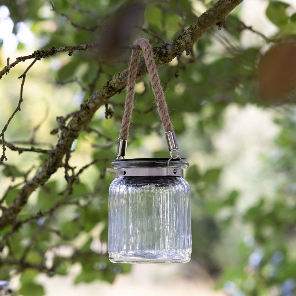 Solar glass mini lanterns - set of 4