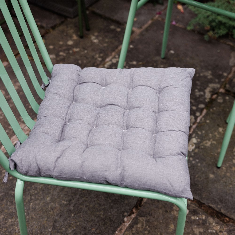 Grey seat cushion