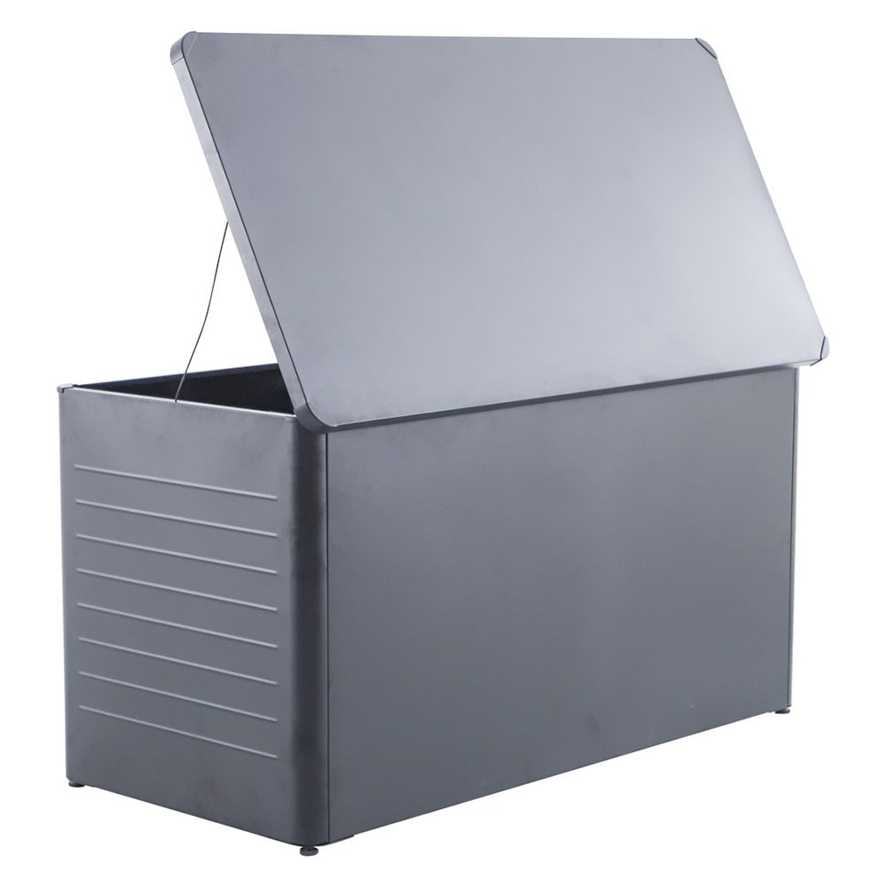 Anthracite metal storage box
