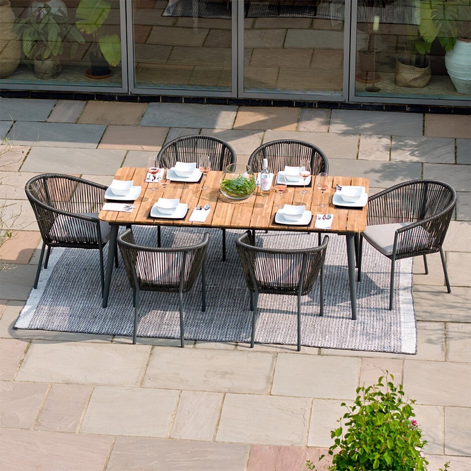 Girona six seat dining set
