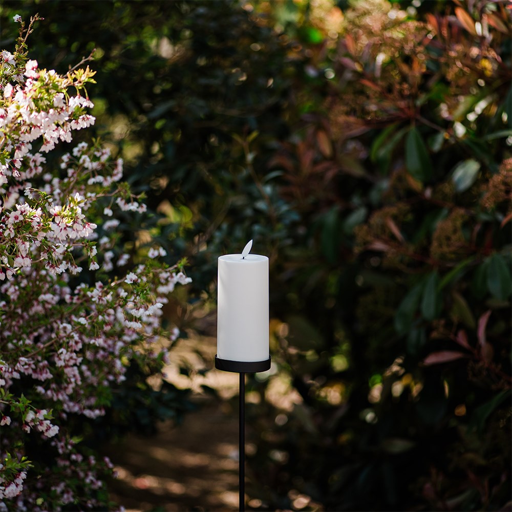 Outdoor LED candle on stake