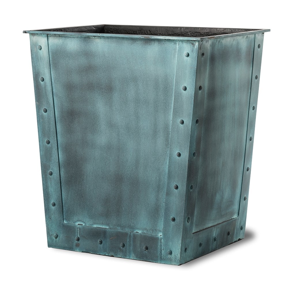 Lightweight beaten copper effect planter