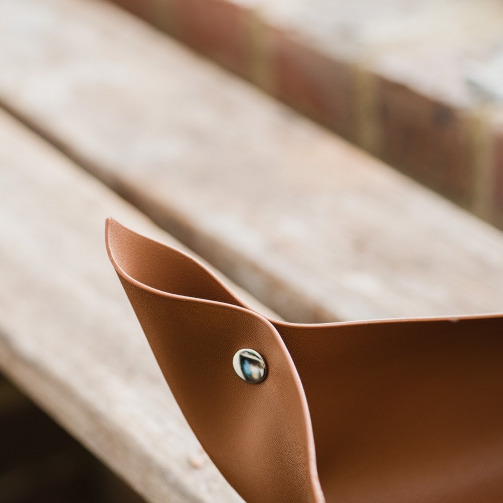 Vegan leather potting mat