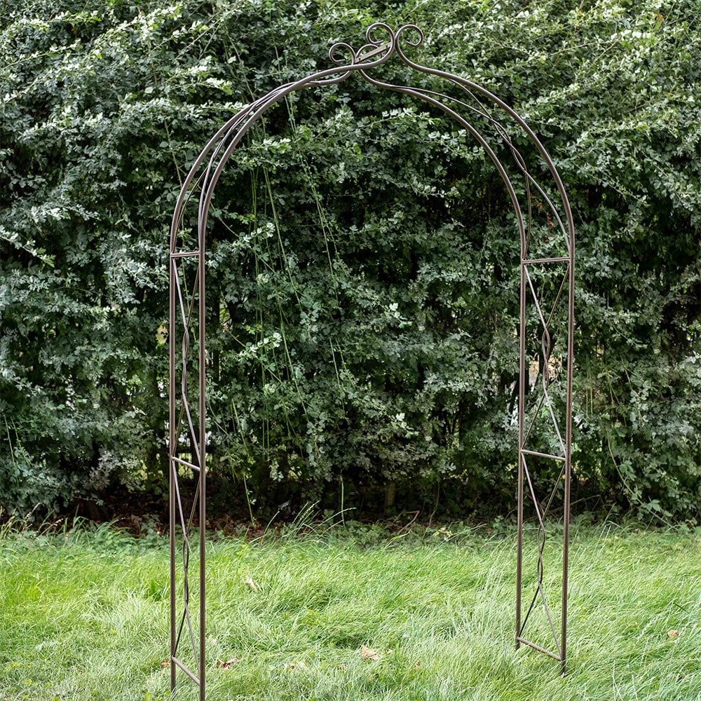 Honeysuckle knotted garden arch - rust