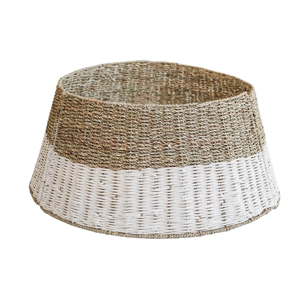 Dipped white foldable tree ring