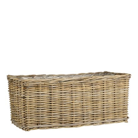 Weatherproof basket trough