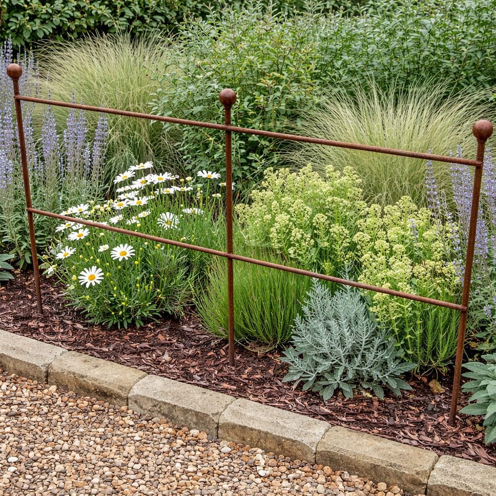 Shrub support trellis - rust