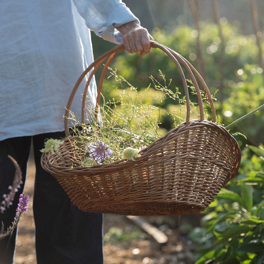 Kitchen garden flower trug