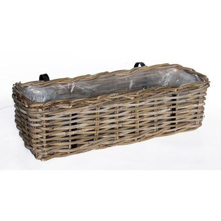 Classic rattan balcony planter