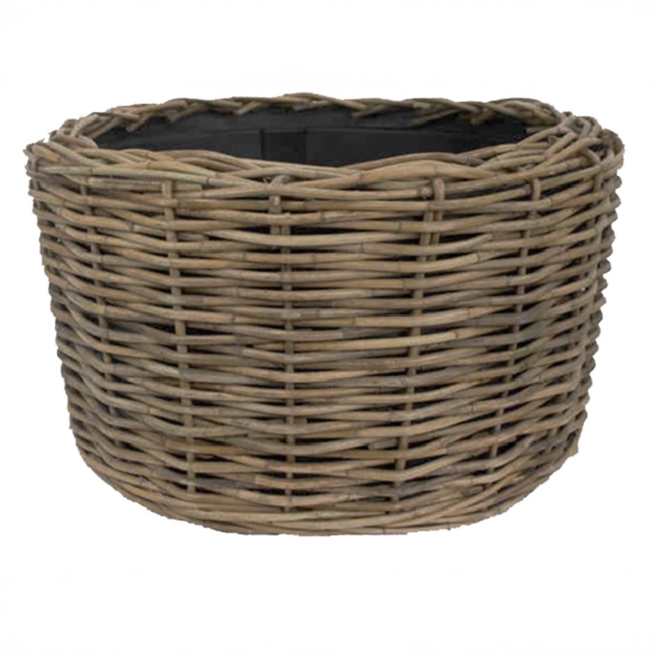 Extra large rattan planter