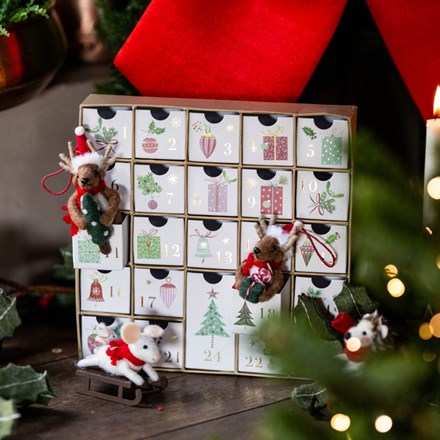Pull out cardboard advent calendar