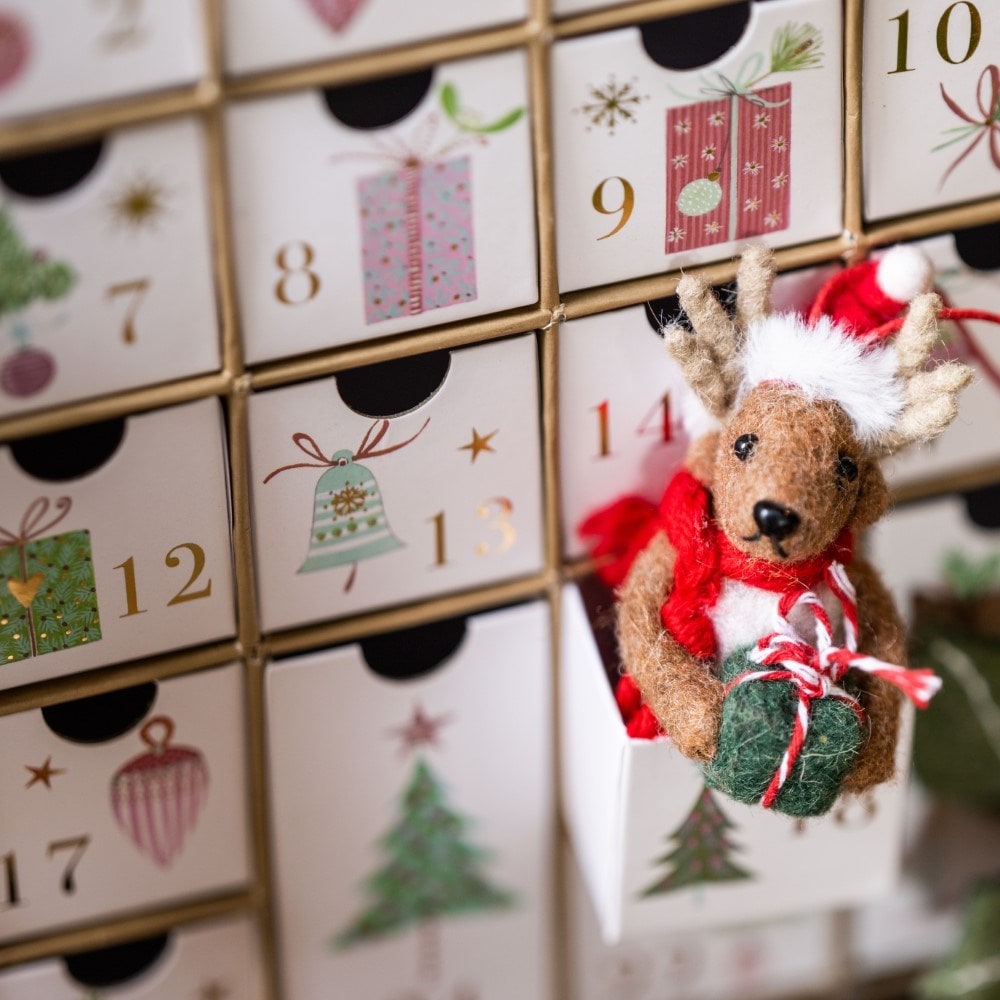 Pull out cardboard advent calendar