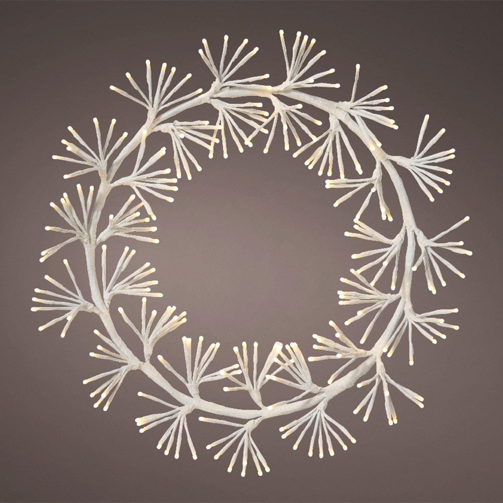 Light up wreath - warm white