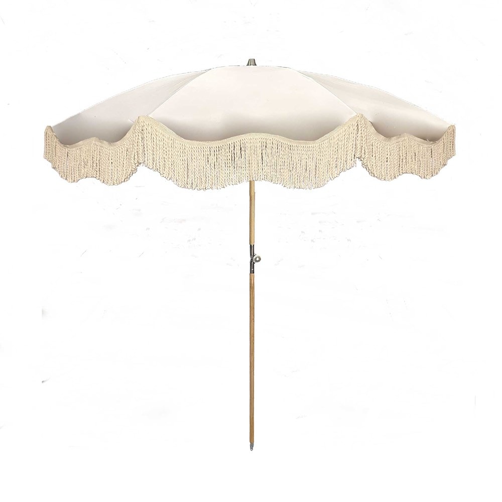 Cream tassel parasol 1.8m