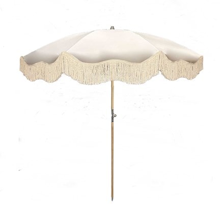 Cream tassel parasol 1.8m