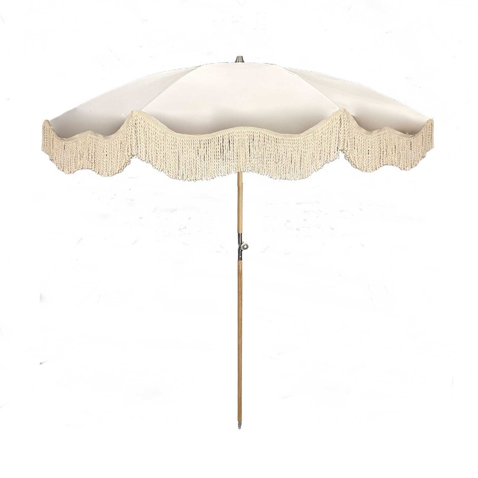 Cream tassel parasol 1.8m