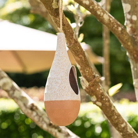 Recycled bamboo bird nester