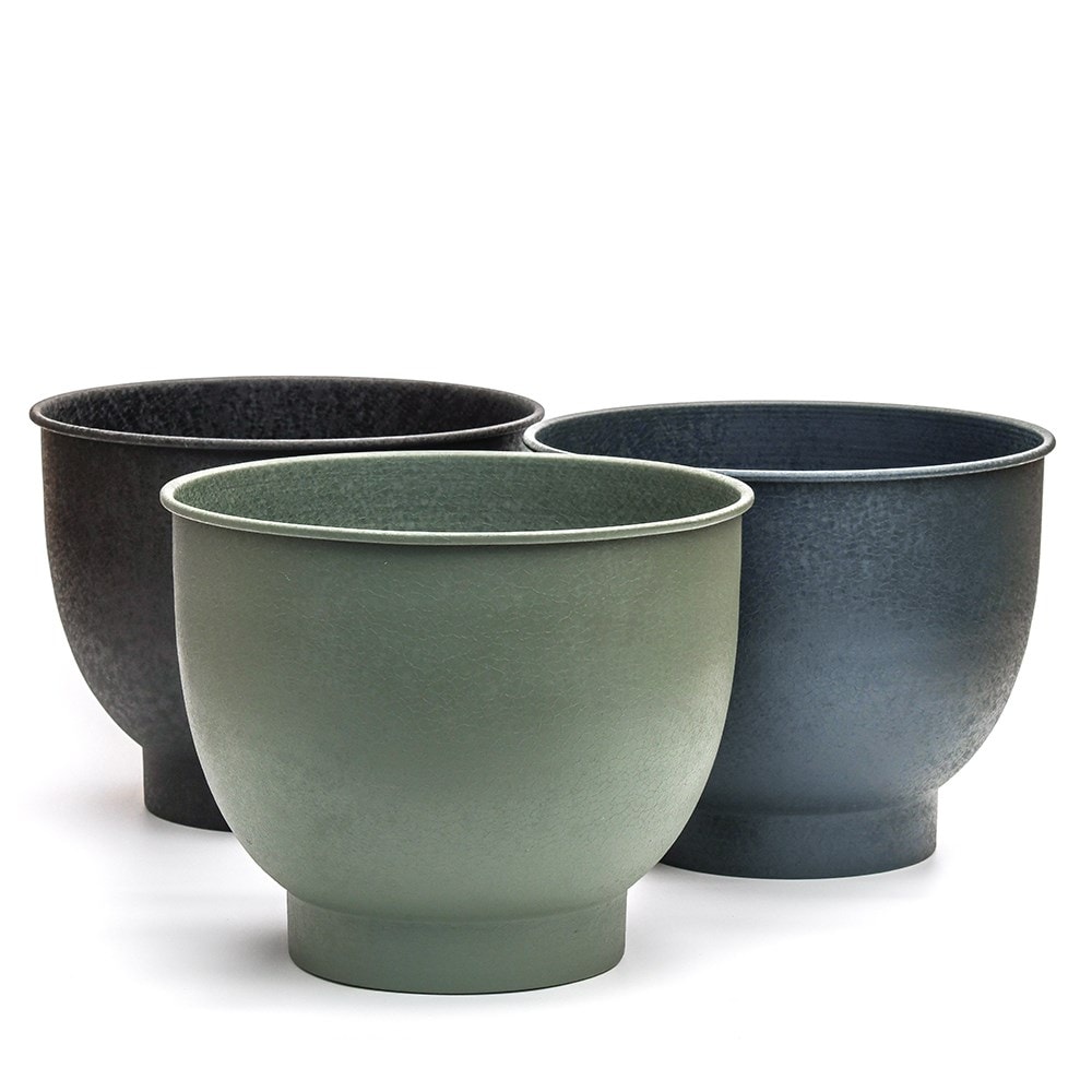Pot with step base - lichen
