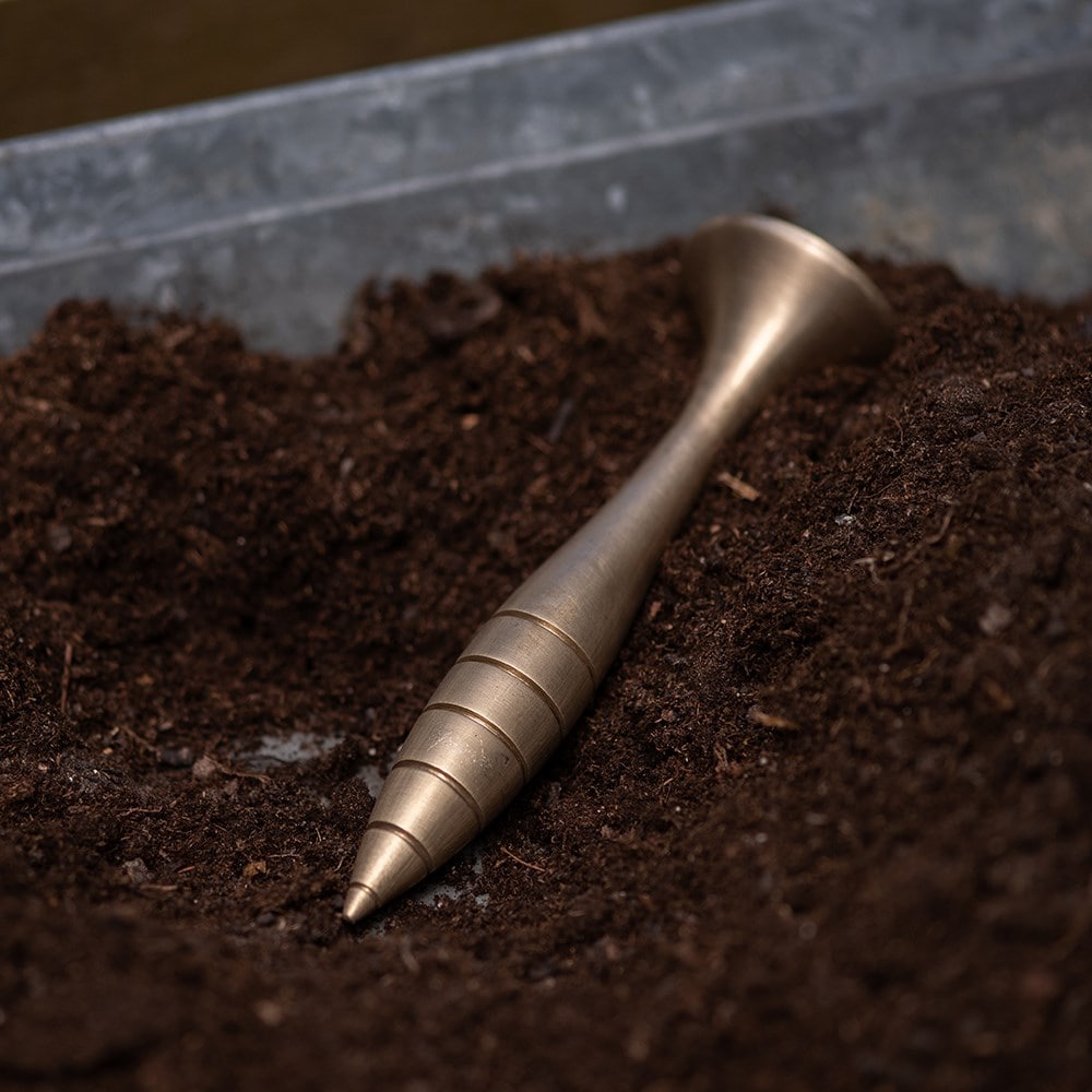 Dibber/pot tamper - brass