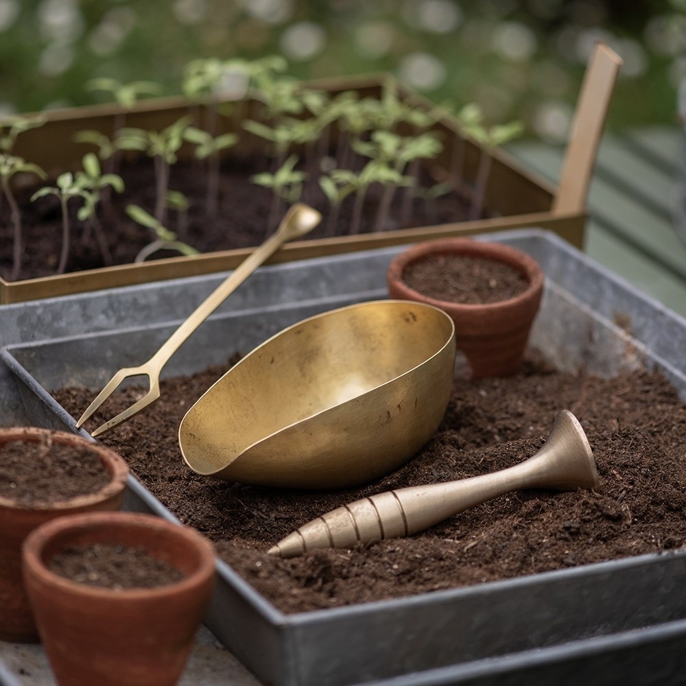 Dibber/pot tamper - brass