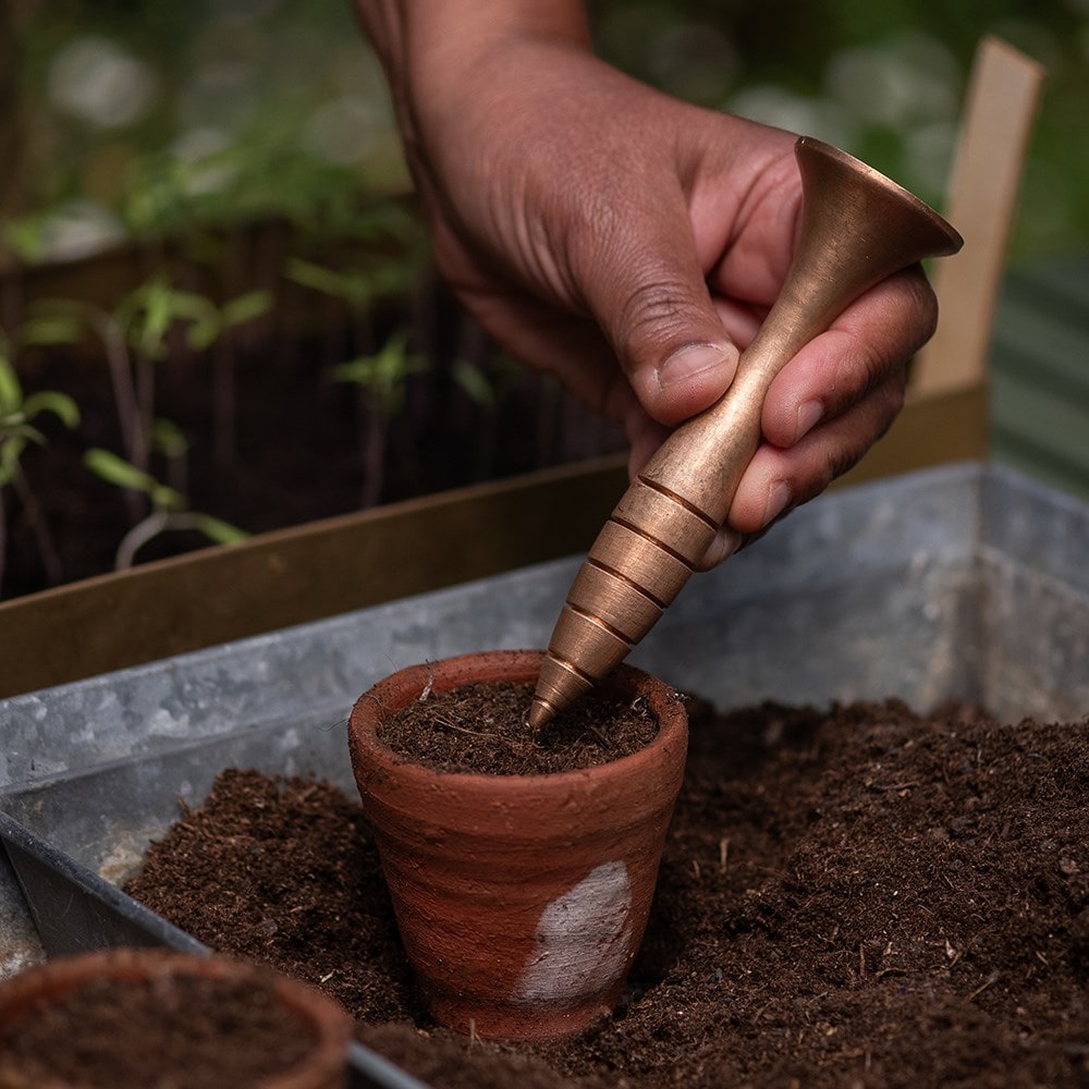 Dibber/pot tamper - copper