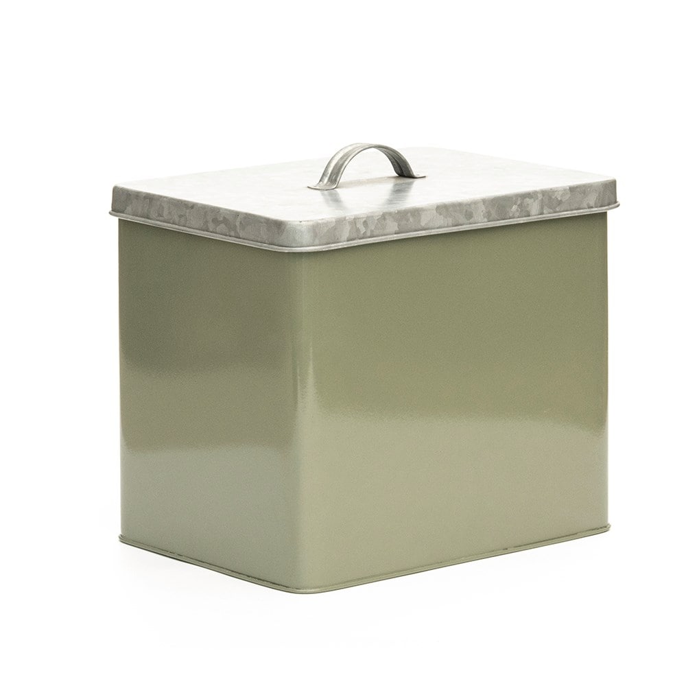 Crocus box - Crocus green with galvanised lid