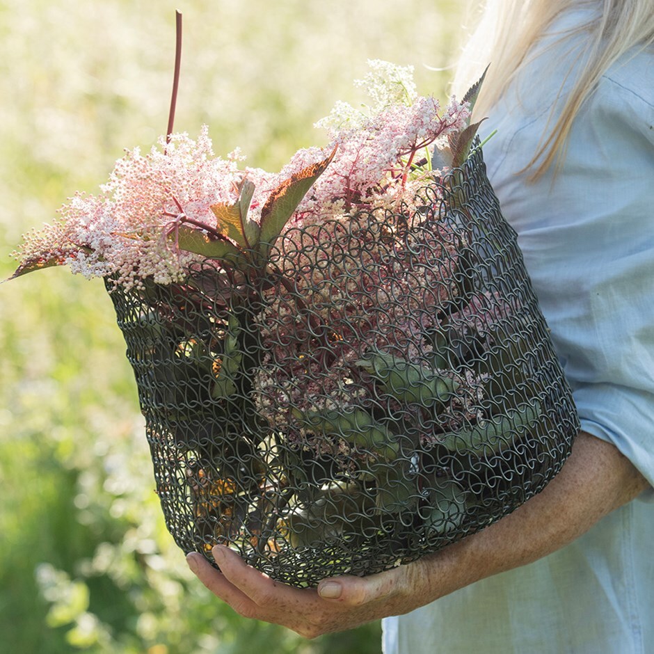 Elderflower foraging basket