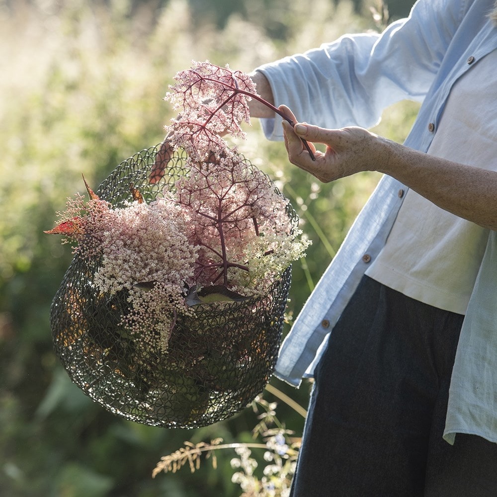 Elderflower foraging basket