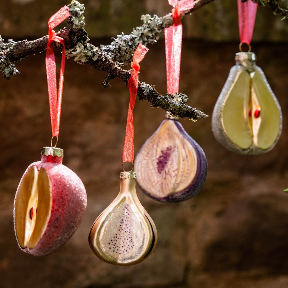 Glass apple decoration