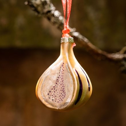 Glass large fig decoration