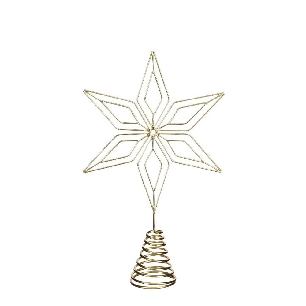 Gold metal tree topper