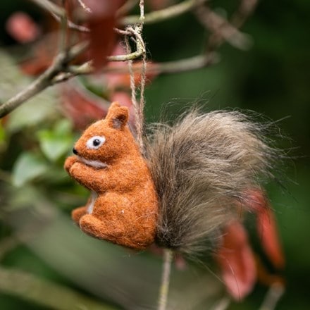 Felt bushy tail squirrel