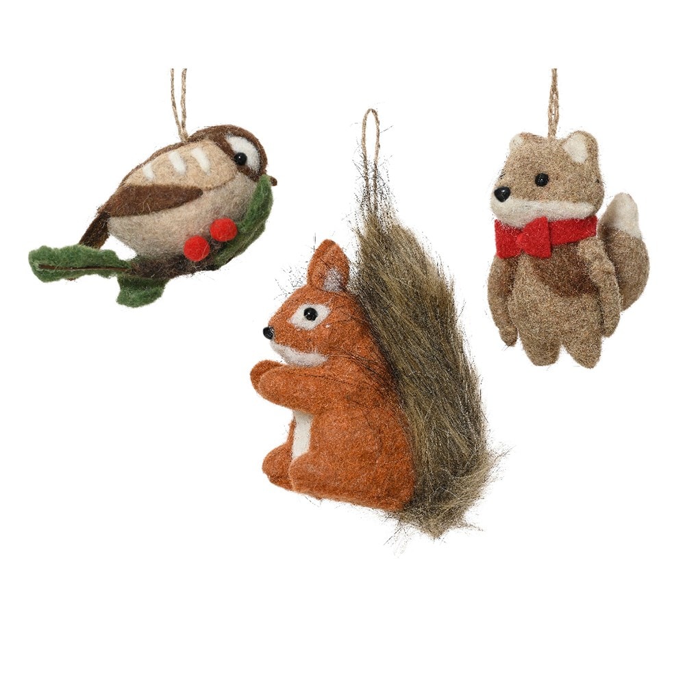 Felt bushy tail squirrel