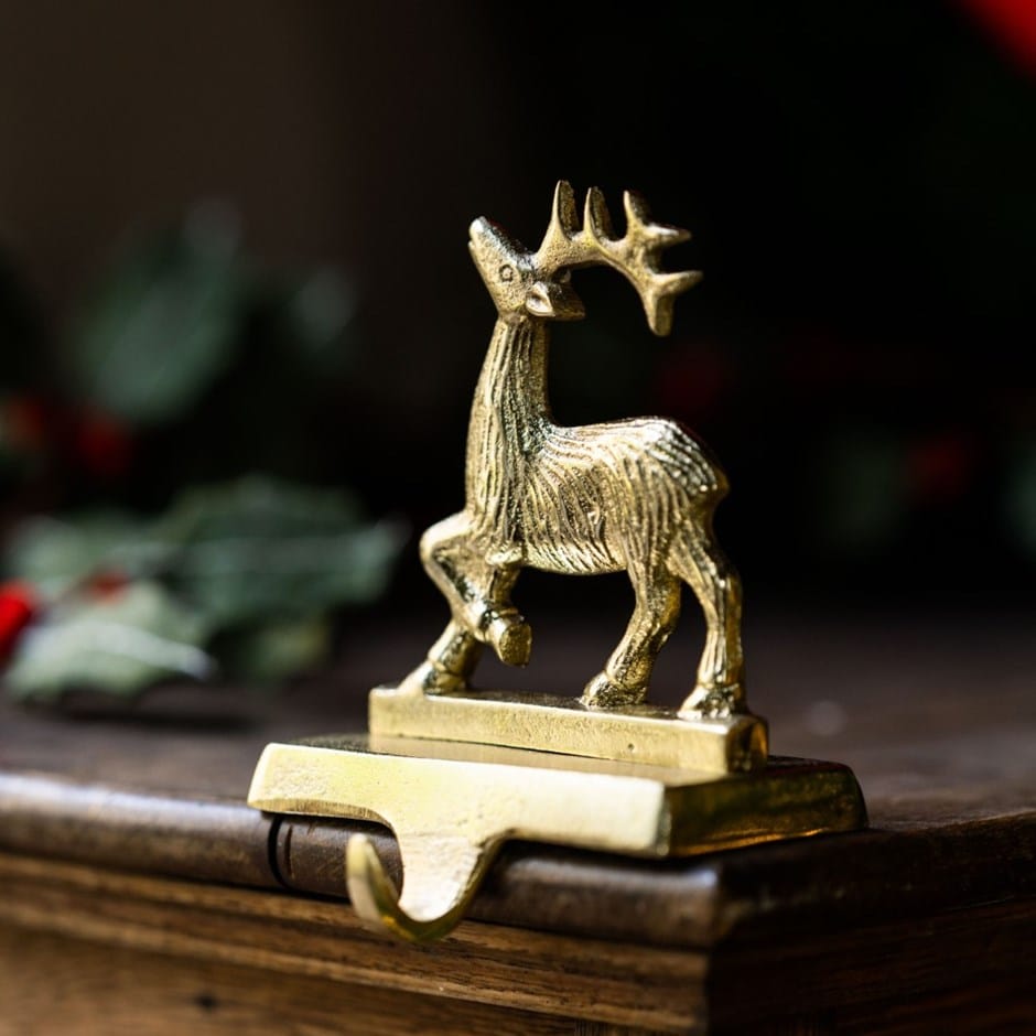 Stag stocking holder