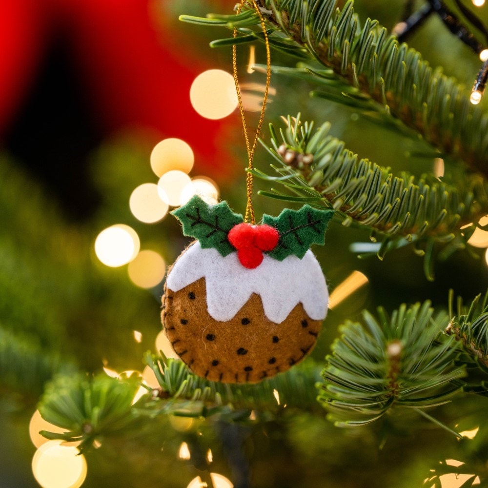Felt Christmas pudding