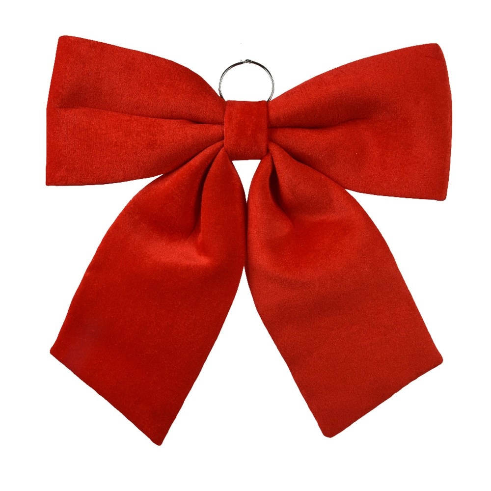 Bright red large bow