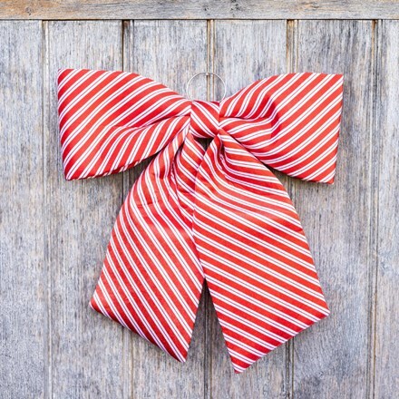 Striped large bow