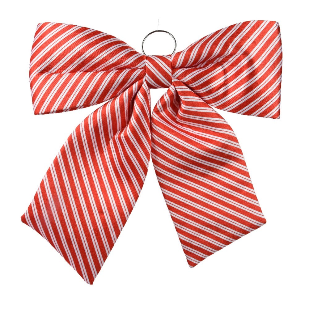 Striped large bow